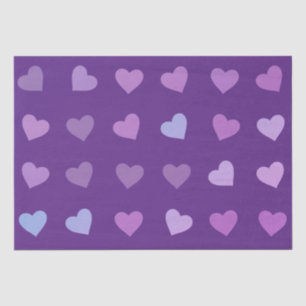 PAARSE PASTEL GECOLOREERDE HARTEN TISSUEPAPIER