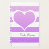 Paarse pastel hart planner (Voorkant)