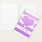 Paarse pastel hart planner (Display)