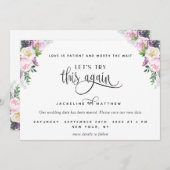 Paarse Pastel Laten we eens proberen deze liefde p Save The Date (Voorkant / Achterkant)