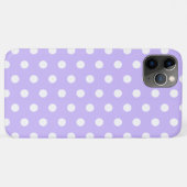 Paarse Pastel Polka Dot Hoesje-Mate iPhone Case (Achterkant (horizontaal))