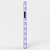 Paarse Pastel Polka Dot Hoesje-Mate iPhone Case (Achterkant/rechts)