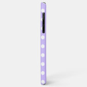 Paarse Pastel Polka Dot Hoesje-Mate iPhone Case (Achterkant/links)