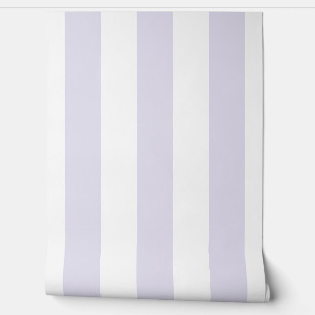 Paarse Pastel Strepen Behang (Afrollen)