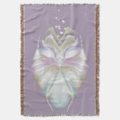 Paarse Pastel Uil Oracle Deken (Voorkant Verticaal)