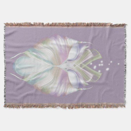 Paarse Pastel Uil Oracle Deken (Voorkant)