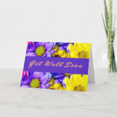 Paarse pastelbloemen worden beter kaart (Voorkant)