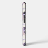 Paarse pastelkleurige decoratieve gekleurde tegel Case-Mate iPhone case (Achterkant / Links)