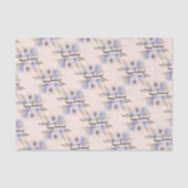 Paarse & Pastelkleurige Rozen Custom Tissuepapier (Voorkant)