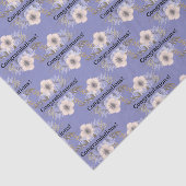 Paarse & Pastelrozen Maatwerk Tissuepapier (Detail)