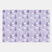 Paarse pastelvakantie inpakpapier (Voorkant 3)