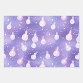 Paarse pastelvakantie inpakpapier (Voorkant)