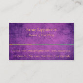 Paarse Patina Glamour Visitekaartje (Achterkant)