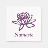 Paarse Patina: Lotus Servetten (Voorkant)