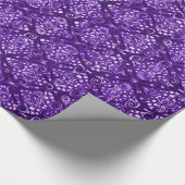 Paarse Patroon Decoratief Verpakkend Document Cadeaupapier (Hoek)