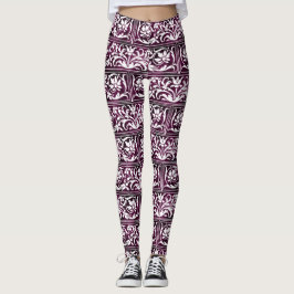 Paarse  patroon leggings