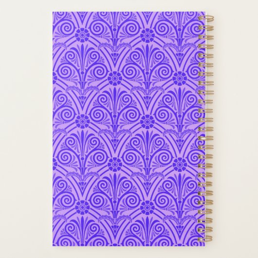 Paarse  patroon planner (Achterkant)