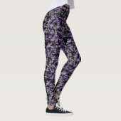 Paarse Patroon Vrouwen Camouflage Leggings (Rechts)
