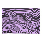 Paarse Patroon Waves Kussen Hoesje - Kies kleuren Kussensloop (Voorkant)