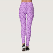 Paarse Pattern Halloween Leggings (Achterkant)