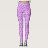 Paarse Pattern Halloween Leggings (Voorkant)