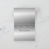 Paarse pauw bruiloft dank je kaarten (Binnen)