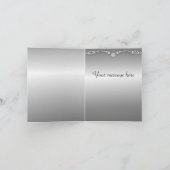 Paarse Pauw bruiloft Dank u kaarten - Tall (Binnen)