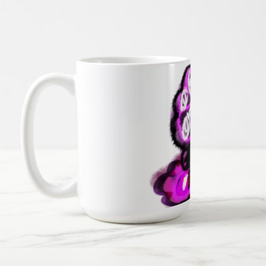 Paarse pauw koffiemok (Links)