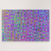 Paarse Pauw Legpuzzel (Horizontaal)