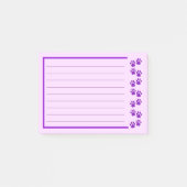 Paarse Pauw Print Post-it notities Post-it® Notes (Voorkant)
