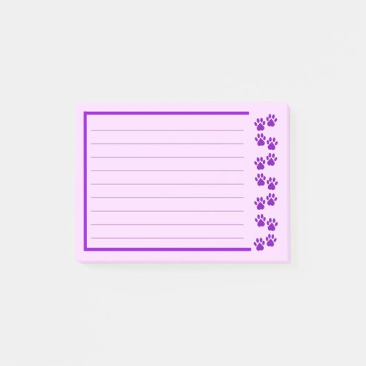 Paarse Pauw Print Post-it notities Post-it® Notes (Voorkant)