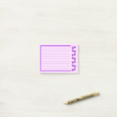 Paarse Pauw Print Post-it notities Post-it® Notes (Op bureau)