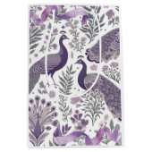 Paarse Pauw Toile Cadeautas (Voorkant)