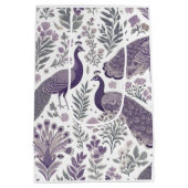 Paarse Pauw Toile Cadeautas (Achterkant)