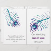 paarse pauw - tweeledig weddenschapsprogramma (Voorkant / Achterkant)