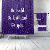 Paarse pauwenparadijs bad handdoek