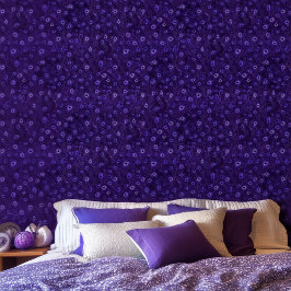 Paarse pauwenparadijs behang