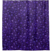 Paarse pauwenparadijs douchegordijn (Voorkant)