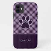 Paarse Paw-afdrukken Case-Mate iPhone Case (Achterkant)