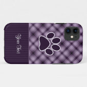 Paarse Paw-afdrukken Case-Mate iPhone Case (Achterkant (horizontaal))