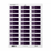 Paarse Paw-afdrukken Etiket (Full Sheet)