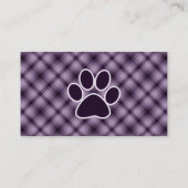 Paarse Paw-afdrukken Visitekaartje (Achterkant)