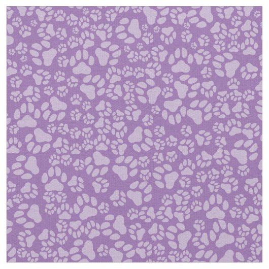 Paarse Paw Prints Stof door de Yard (Close Up)
