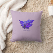Paarse PEACE Polyester Cushion Kussen (Deken)