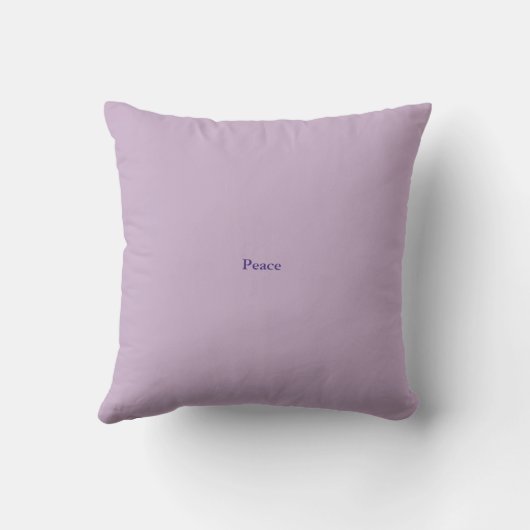 Paarse PEACE Polyester Cushion Kussen (Achterkant)