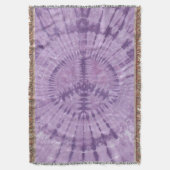 Paarse Peace Tie Dye Deken (Voorkant Verticaal)