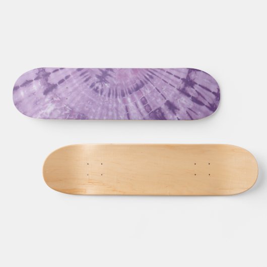 Paarse Peace Tie Dye Persoonlijk Skateboard (Horizontaal)