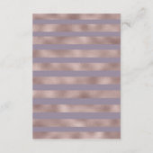 Paarse Peach Floral Weddenschap Enclosure Card Informatiekaartje (Achterkant)