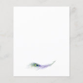 Paarse Peacock Bridal Shower (Achterkant)