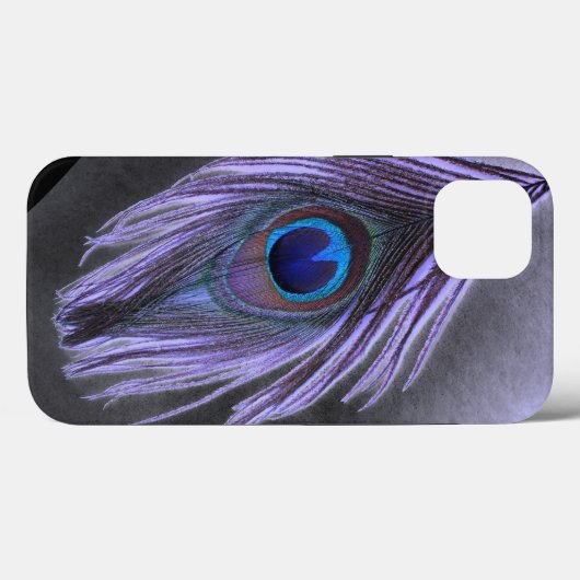 Paarse Peacock-doether Case-Mate iPhone Case (Achterkant (horizontaal))